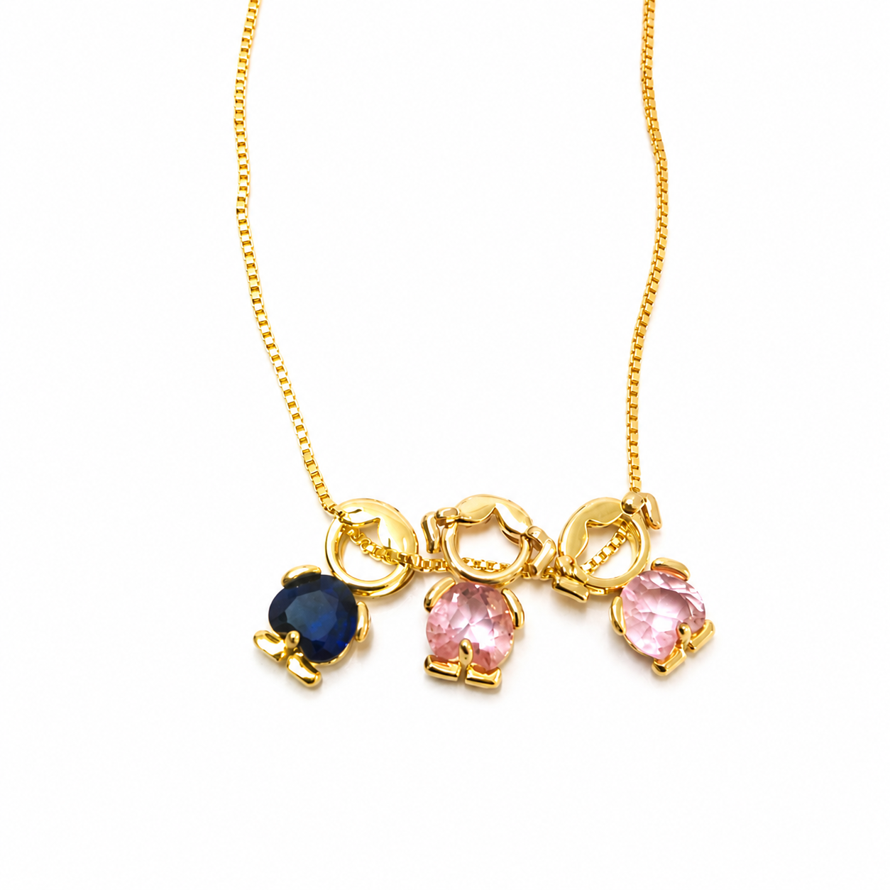 Collar Familiar con Piedras de Nacimiento