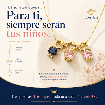 Collar Familiar con Piedras de Nacimiento