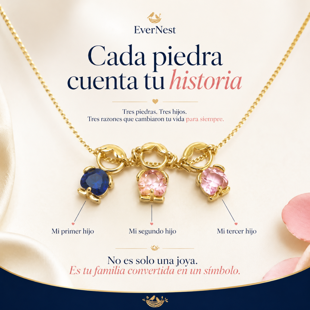Collar Familiar con Piedras de Nacimiento